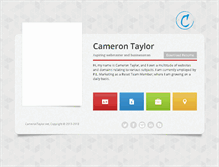 Tablet Screenshot of camerontaylor.net